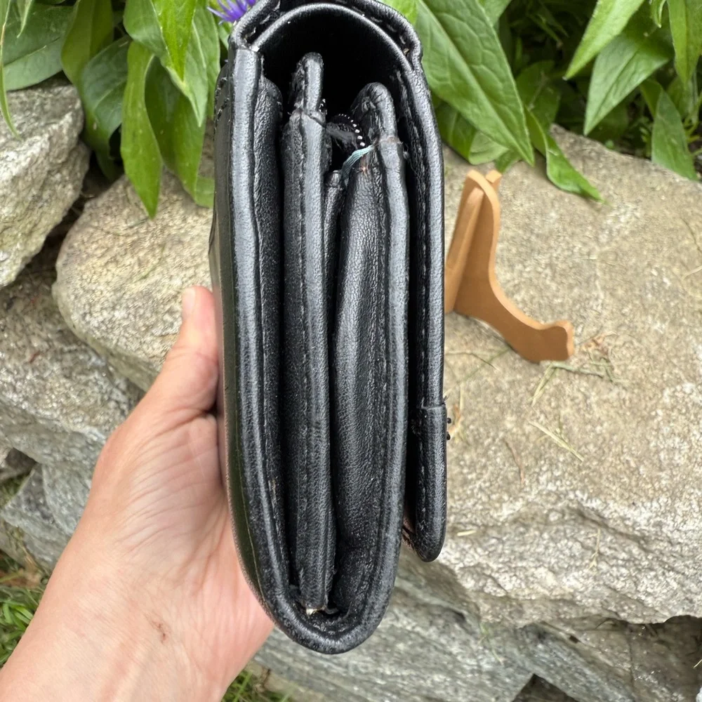 Coach Black LeatherBifold Wallet - Picture 5 of 12